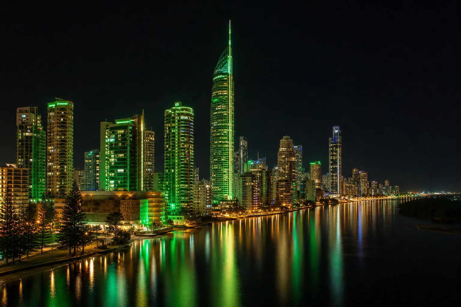 Editorial city guide graphic for Leon Casino readers in Gold Coast, QLD